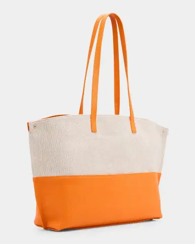 Akris Ai Medium Leather & Canvas Shoulder Bag | Thumbnail 4 Akris Ai Medium Leather & Canvas Shoulder Bag | Thumbnail 4
