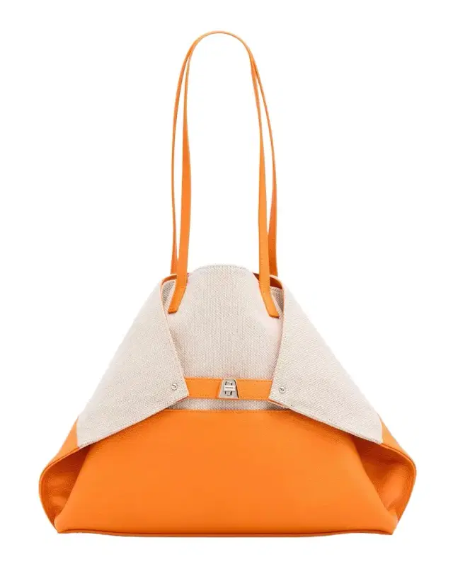 Ai Medium Leather & Canvas Shoulder Bag