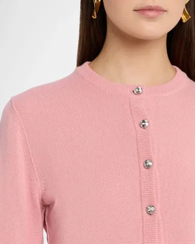 Dolce & Gabbana Crystal-Button Cashmere Crop Cardigan | Thumbnail 5 Dolce & Gabbana Crystal-Button Cashmere Crop Cardigan | Thumbnail 5