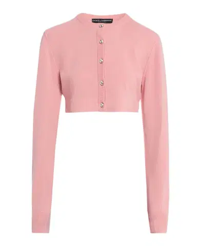 Dolce & Gabbana Crystal-Button Cashmere Crop Cardigan | Thumbnail 1 Dolce & Gabbana Crystal-Button Cashmere Crop Cardigan | Thumbnail 1