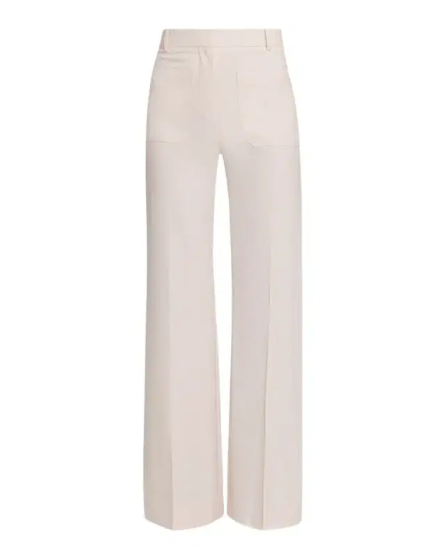 Alina Patch-Pocket Wide-Leg Trousers