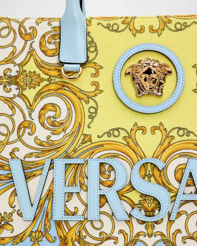 Versace Spring Barocco-Print Medusa Cotton Canvas Tote Bag | Thumbnail 5 Versace Spring Barocco-Print Medusa Cotton Canvas Tote Bag | Thumbnail 5
