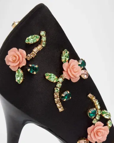 Dolce & Gabbana 105mm Embellished Satin Pumps | Thumbnail 6 Dolce & Gabbana 105mm Embellished Satin Pumps | Thumbnail 6