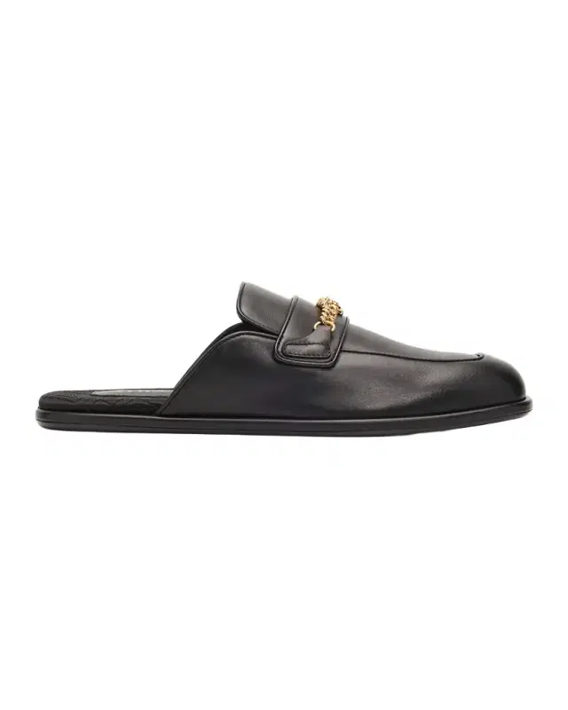 Men's Medusa Leather Slippers Men's Medusa Leather Slippers
