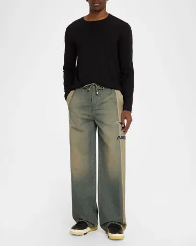 Amiri Men's Sport Denim Track Pants | Thumbnail 2 Amiri Men's Sport Denim Track Pants | Thumbnail 2