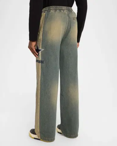 Amiri Men's Sport Denim Track Pants | Thumbnail 3 Amiri Men's Sport Denim Track Pants | Thumbnail 3