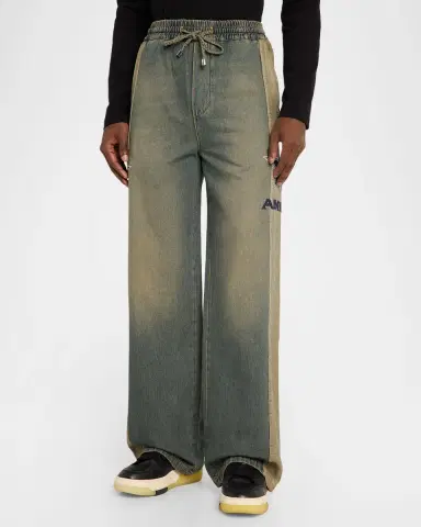 Amiri Men's Sport Denim Track Pants | Thumbnail 4 Amiri Men's Sport Denim Track Pants | Thumbnail 4