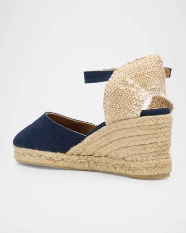 Castañer 65mm Carol Canvas Espadrille Wedge Sandals | Thumbnail 4