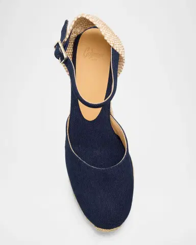 Castañer 65mm Carol Canvas Espadrille Wedge Sandals | Thumbnail 5