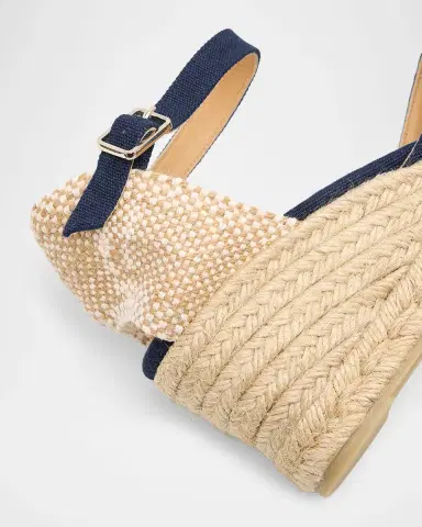 Castañer 65mm Carol Canvas Espadrille Wedge Sandals | Thumbnail 6