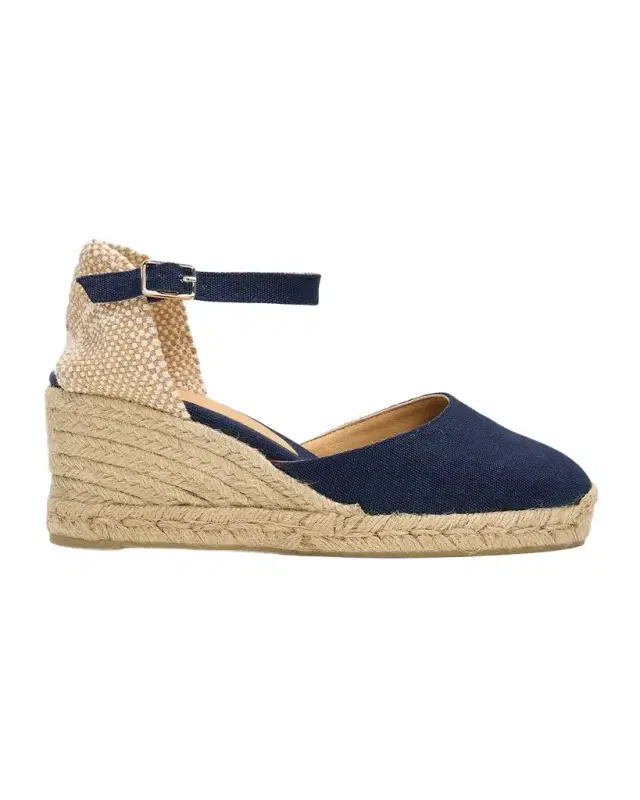 Castaner 65mm Carol Canvas Espadrille Wedge Sandals