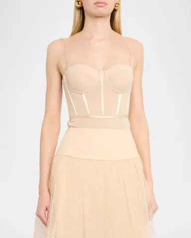 Zimmermann Dot Corset Bodysuit | Thumbnail 4
