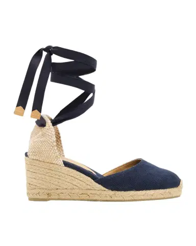 Castañer 60mm Carina Canvas Espadrille Wedge Sandals | Thumbnail 1 Castañer 60mm Carina Canvas Espadrille Wedge Sandals | Thumbnail 1