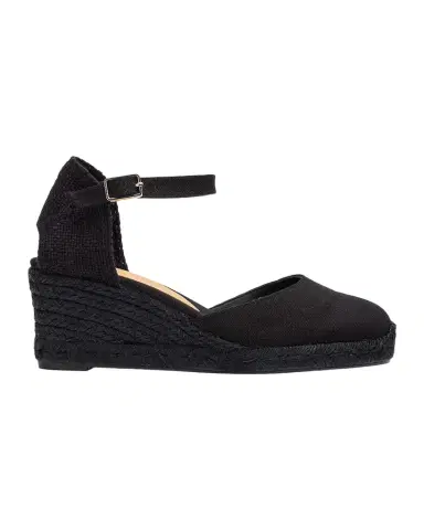 Castañer 75mm Carol Canvas Espadrille Wedge Sandals | Thumbnail 1