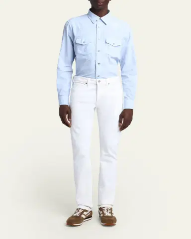 Tom Ford Men's Straight Corduroy Cotton Jeans | Thumbnail 2 Tom Ford Men's Straight Corduroy Cotton Jeans | Thumbnail 2