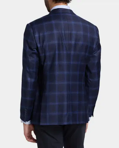 Emporio Armani Men's Wool Plaid Single-Breasted Sport Coat | Thumbnail 3 Emporio Armani Men's Wool Plaid Single-Breasted Sport Coat | Thumbnail 3