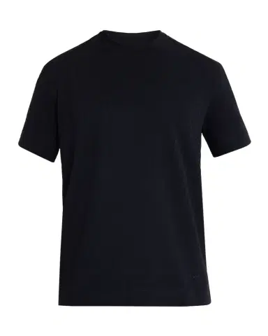 Emporio Armani Men's Cotton Jacquard Crewneck T-Shirt | Thumbnail 1