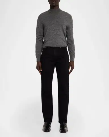 Monfrère Men's Caine Noire Black Denim Straight-Leg Jeans | Thumbnail 2 Monfrère Men's Caine Noire Black Denim Straight-Leg Jeans | Thumbnail 2