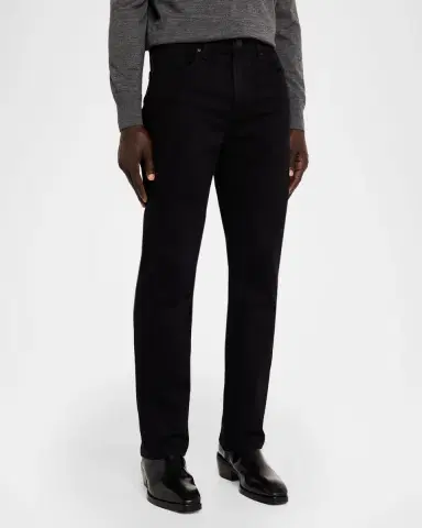 Monfrère Men's Caine Noire Black Denim Straight-Leg Jeans | Thumbnail 4 Monfrère Men's Caine Noire Black Denim Straight-Leg Jeans | Thumbnail 4