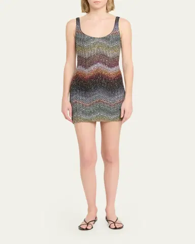 Missoni Sequin Wefted Loom Knit Mini Dress | Thumbnail 2