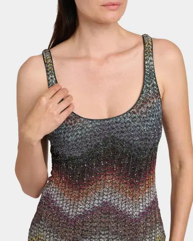 Missoni Sequin Wefted Loom Knit Mini Dress | Thumbnail 12