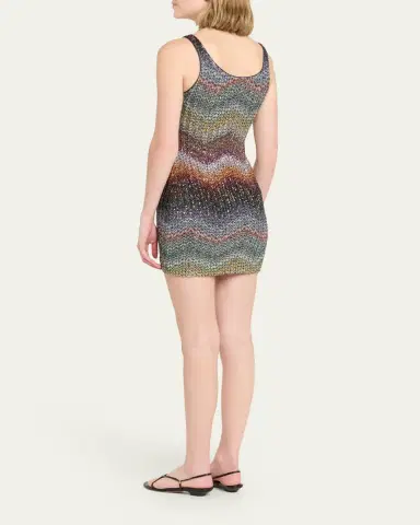 Missoni Sequin Wefted Loom Knit Mini Dress | Thumbnail 3