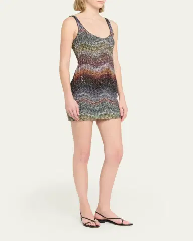 Missoni Sequin Wefted Loom Knit Mini Dress | Thumbnail 4