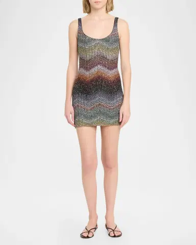 Missoni Sequin Wefted Loom Knit Mini Dress | Thumbnail 6