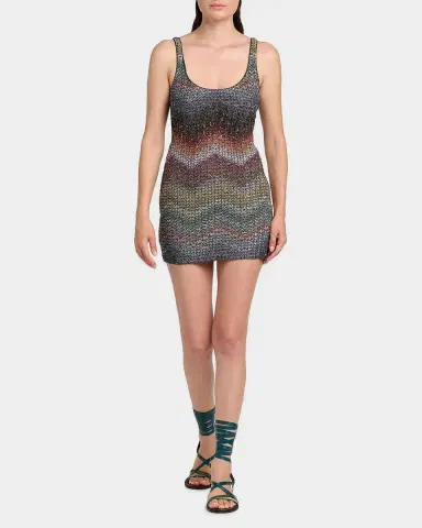 Missoni Sequin Wefted Loom Knit Mini Dress | Thumbnail 9