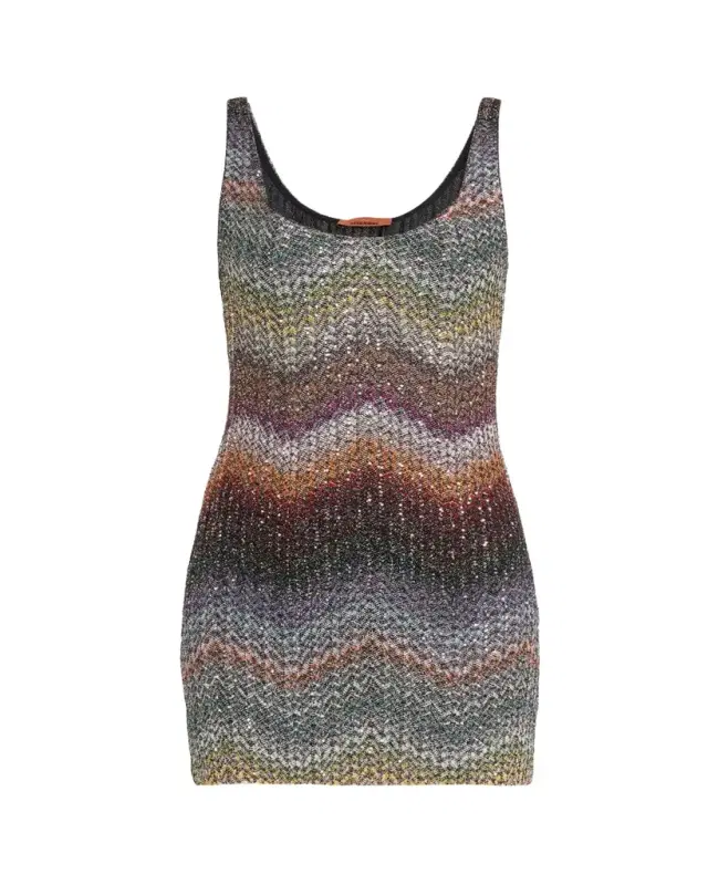 Sequin Wefted Loom Knit Mini Dress