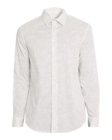 Emporio Armani Men's Cotton Micro-Pattern Sport Shirt | Thumbnail 1