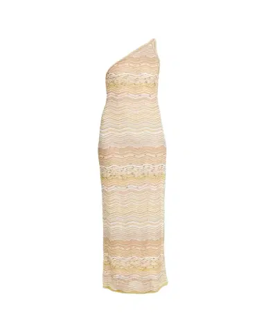 Missoni Metallic Chevron One-Shoulder Maxi Dress | Thumbnail 1