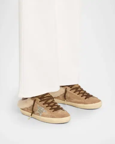 Golden Goose Super-Star Sabot Suede Shearling-Lined Slide Sneakers | Thumbnail 2 Golden Goose Super-Star Sabot Suede Shearling-Lined Slide Sneakers | Thumbnail 2