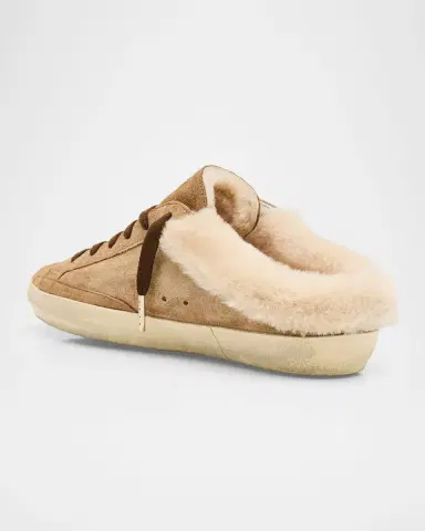 Golden Goose Super-Star Sabot Suede Shearling-Lined Slide Sneakers | Thumbnail 4 Golden Goose Super-Star Sabot Suede Shearling-Lined Slide Sneakers | Thumbnail 4