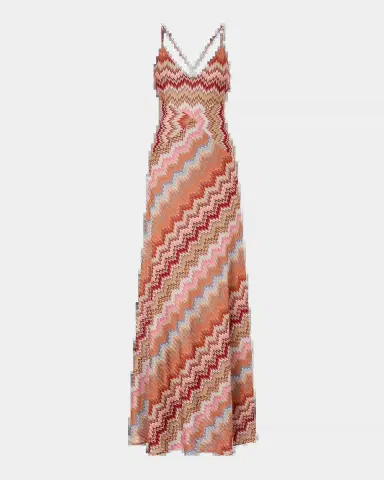Missoni Multicolor Snake Chevron Sleeveless Gown | Thumbnail 2 Missoni Multicolor Snake Chevron Sleeveless Gown | Thumbnail 2