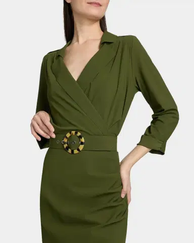 Chiara Boni La Petite Robe Minao Belted Faux-Wrap Dress | Thumbnail 5 Chiara Boni La Petite Robe Minao Belted Faux-Wrap Dress | Thumbnail 5