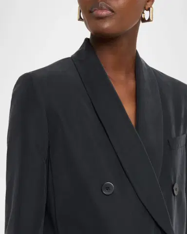 Emporio Armani Relaxed Double-Breasted Blazer | Thumbnail 4 Emporio Armani Relaxed Double-Breasted Blazer | Thumbnail 4