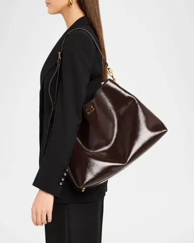 Dolce & Gabbana Vittoria Glossy Leather Crossbody Bag | Thumbnail 6 Dolce & Gabbana Vittoria Glossy Leather Crossbody Bag | Thumbnail 6