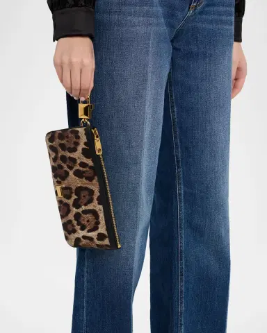 Dolce & Gabbana Necessaire Animal-Print Pouch Bag | Thumbnail 2