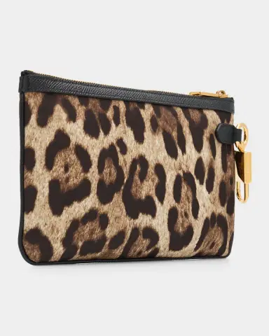 Dolce & Gabbana Necessaire Animal-Print Pouch Bag | Thumbnail 3