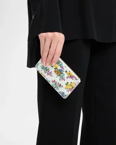 Dolce & Gabbana Floral-Print Leather Zip Card Holder | Thumbnail 2