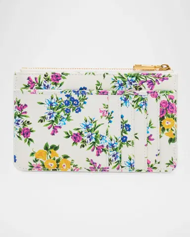 Dolce & Gabbana Floral-Print Leather Zip Card Holder | Thumbnail 3