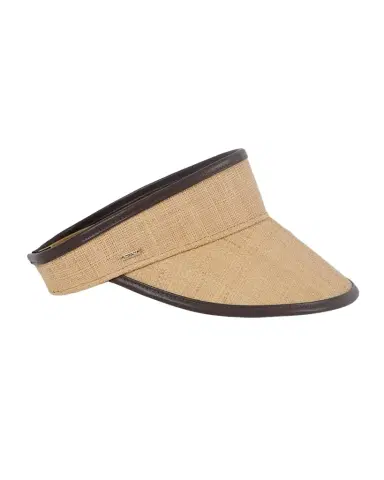 Eugenia Kim Micky Packable Raffia Visor | Thumbnail 1 Eugenia Kim Micky Packable Raffia Visor | Thumbnail 1