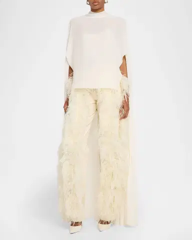 LAPOINTE Georgette High-Low Cape | Thumbnail 2