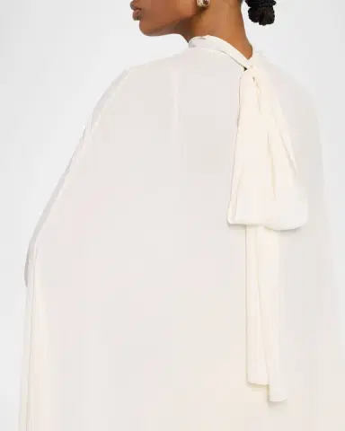 LAPOINTE Georgette High-Low Cape | Thumbnail 5