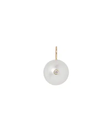 Jennifer Fisher Large White South Sea Pearl with Diamond | Thumbnail 1 Jennifer Fisher Large White South Sea Pearl with Diamond | Thumbnail 1