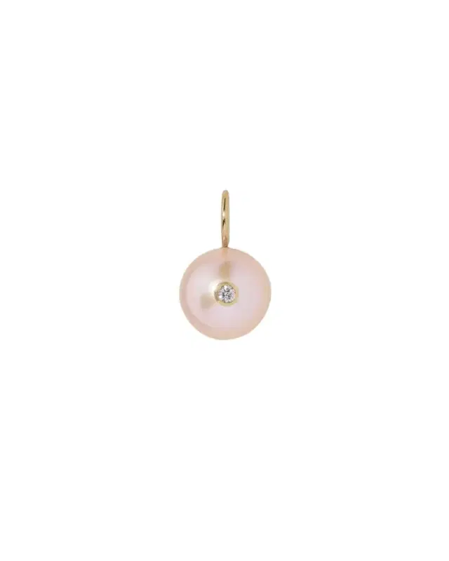 Jennifer Fisher Medium Pink Freshwater Pearl with Diamond