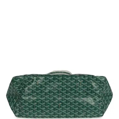goyard Goyard Goyardine Green Saint Louis GM Tote Bag Palladium Hardware | Thumbnail 6 goyard Goyard Goyardine Green Saint Louis GM Tote Bag Palladium Hardware | Thumbnail 6