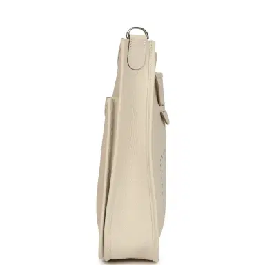 HERMÈS Hermes Evelyne III PM Craie Clemence Palladium Hardware | Thumbnail 3 HERMÈS Hermes Evelyne III PM Craie Clemence Palladium Hardware | Thumbnail 3