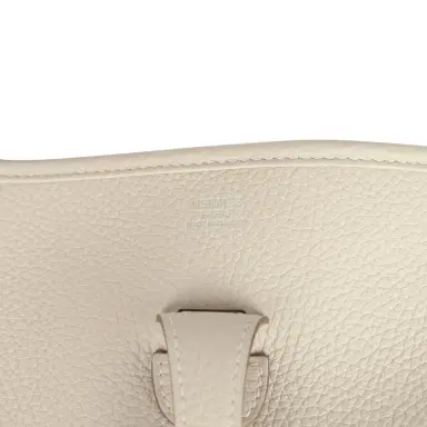 HERMÈS Hermes Evelyne III PM Craie Clemence Palladium Hardware | Thumbnail 7 HERMÈS Hermes Evelyne III PM Craie Clemence Palladium Hardware | Thumbnail 7